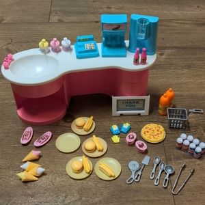 Barbie fast food set
